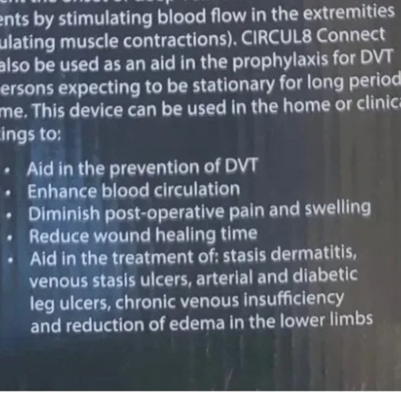 Circul8 Mobile Blood Clot Prevention Compression Device Bluetooth App Enabled - Picture 3 of 3